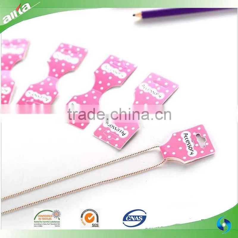 Cheap Custom String Plastic Seal Tag for Paper Hang Tags in China