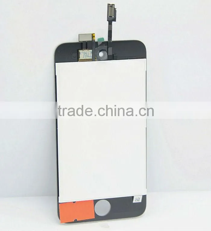 New arrivals top quality 3.5 IPS mobile phone LCD front digitizer for ipod touch 4 color screen replacement