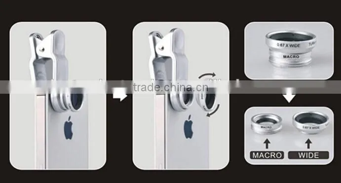 universal clip fisheye lens for samsung s4 mobile phone and iphone
