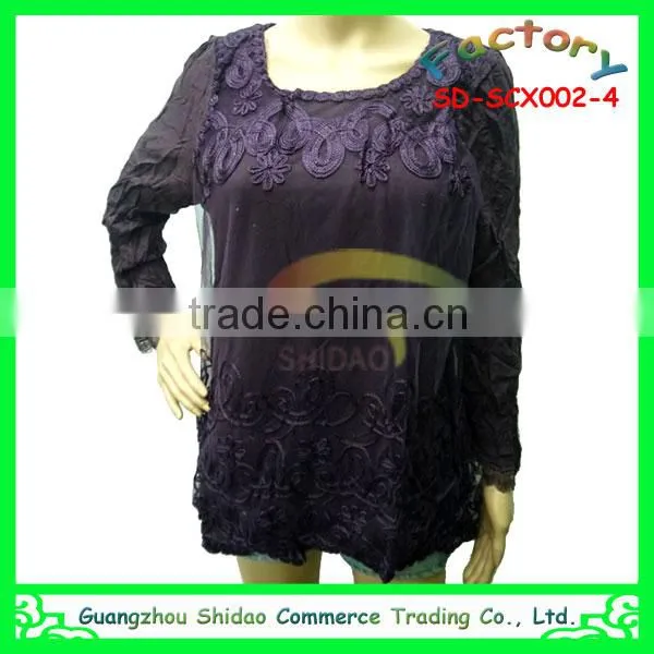 Woman blouse new fashion ladies lace blouse designs lace blouse