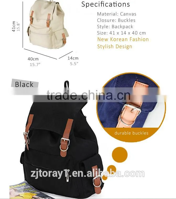 plain army canvas drawstring backpack women