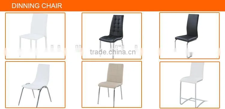 2015 Black PU leather dining chair