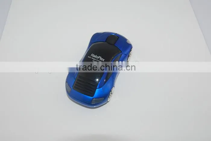 Personalized 2.4G wireless racing car shape gift mouse with usb receiver