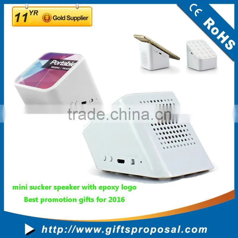 Generic Mini Cute Bluetooth Speaker with Suction Cup for Mobile phone