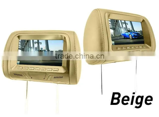 New and Hot 7" Car TFT LCD Headrest Monitor