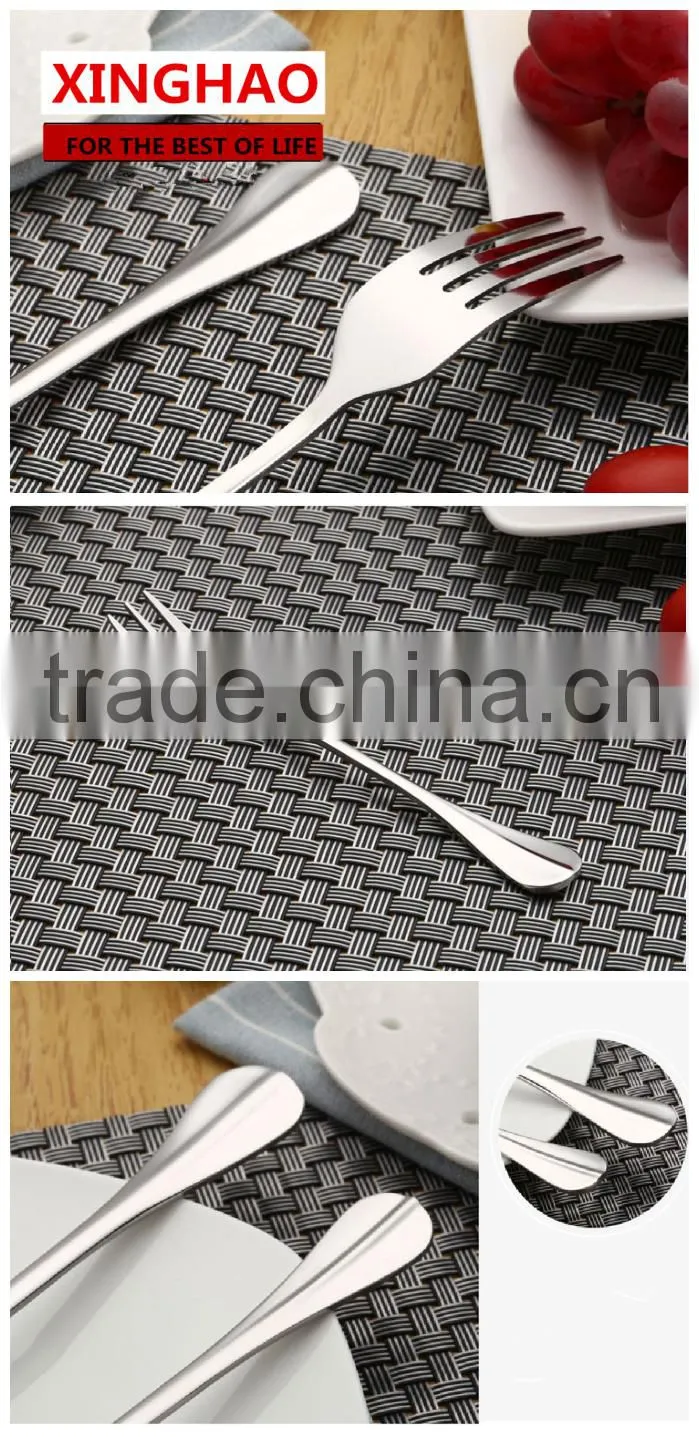 Mirror Polish Stainless Silver Cutlery Fork for Modern Kitchen