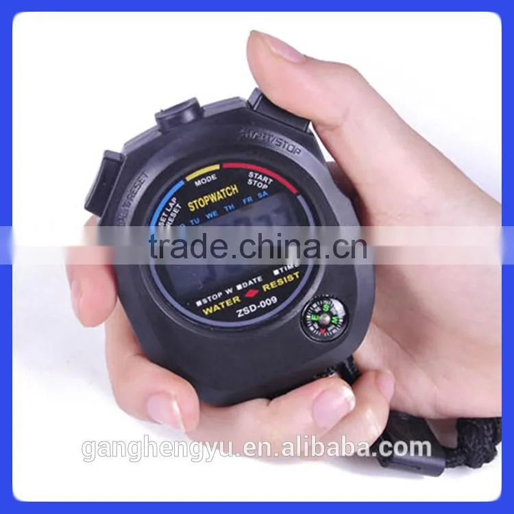 Large display digital waterproof sport stopwatch