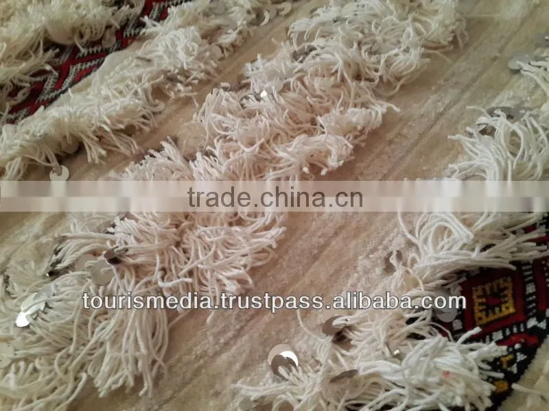 Vintage Moroccan wedding blanket 283cm x 160cm