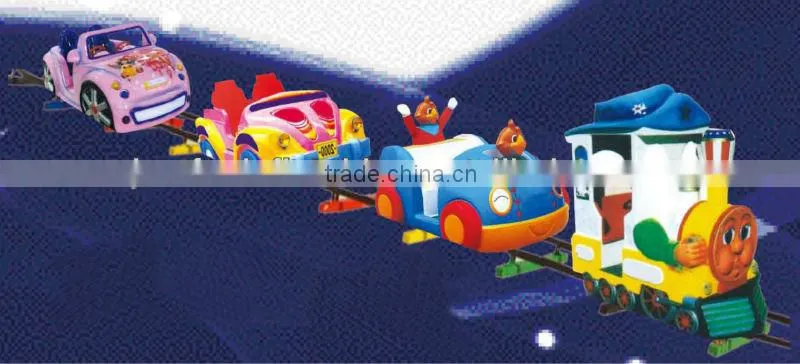 CE certified* Fiber glass * galvanized tube rail* electric train for kids
