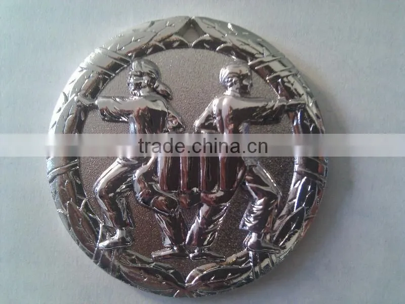 Three-dimensional characters of basketball medal