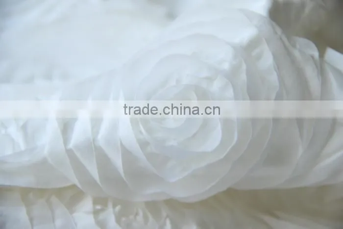 N/P Taffeta Tape Embroidery Fabric for Dress and Cushion