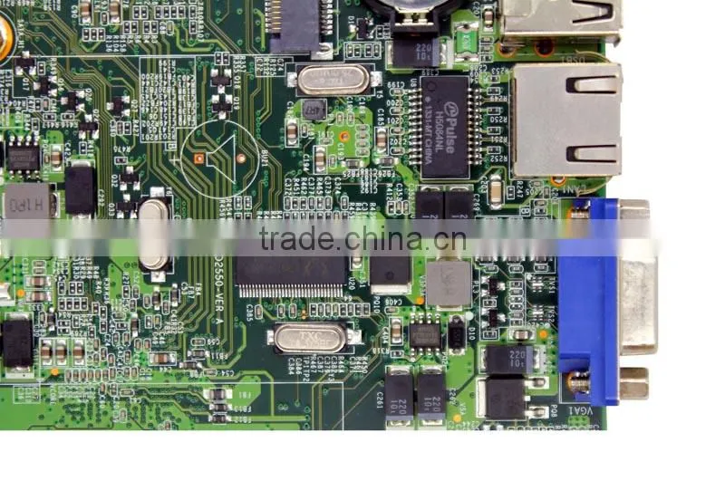 Factory price! hot selling! Intel atom D2550 fanless mini itx motherboard, atom D2550 motherboard, Desktop motherboard