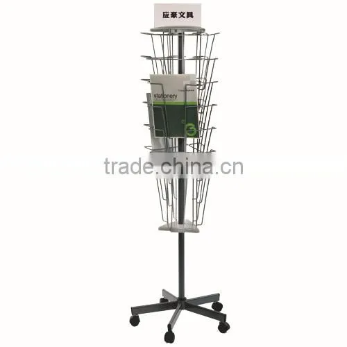 high quality rotating brochure rack holder