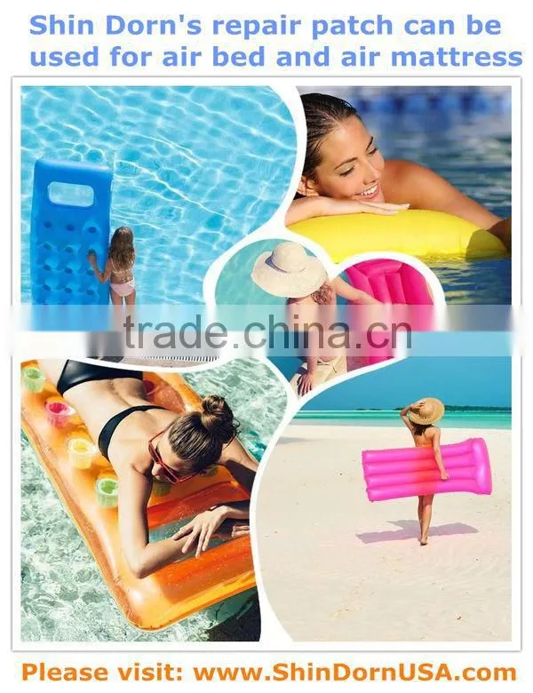 Orange custom color PVC adhesive repair patches for inflatable repair