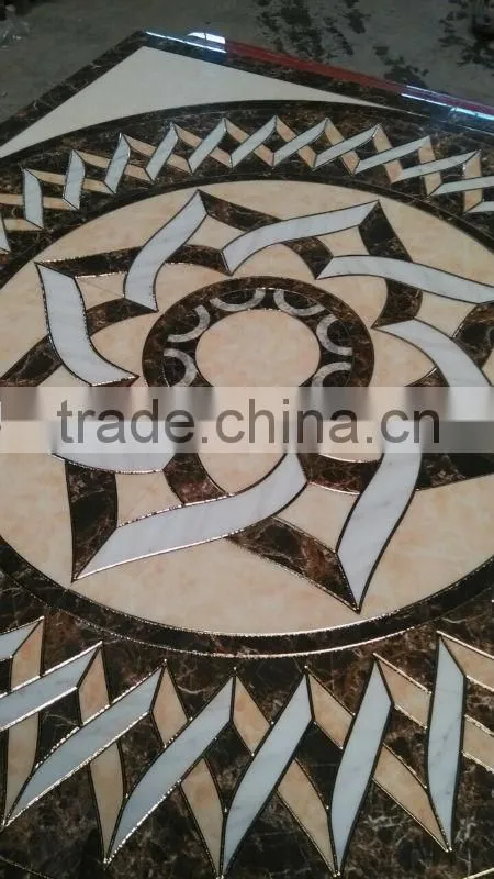 Ink-jet porcelain ceramic carpet tile 60x60x4pcs/6pcs new design
