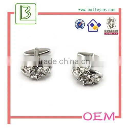 men fashion rhinestone diamond cufflinks for men