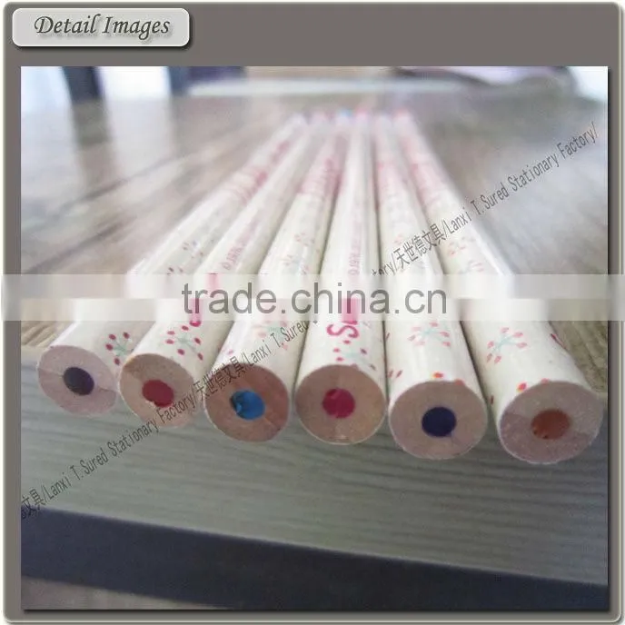 6 pcs Wood Kids Color Pencil Set