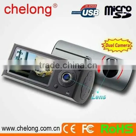2.7inch X3000 korean design dual view car camera