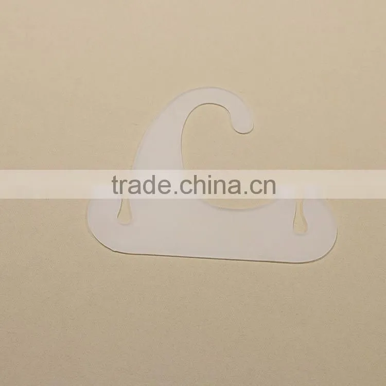 Durable white plastic number tag for scarf hangers display