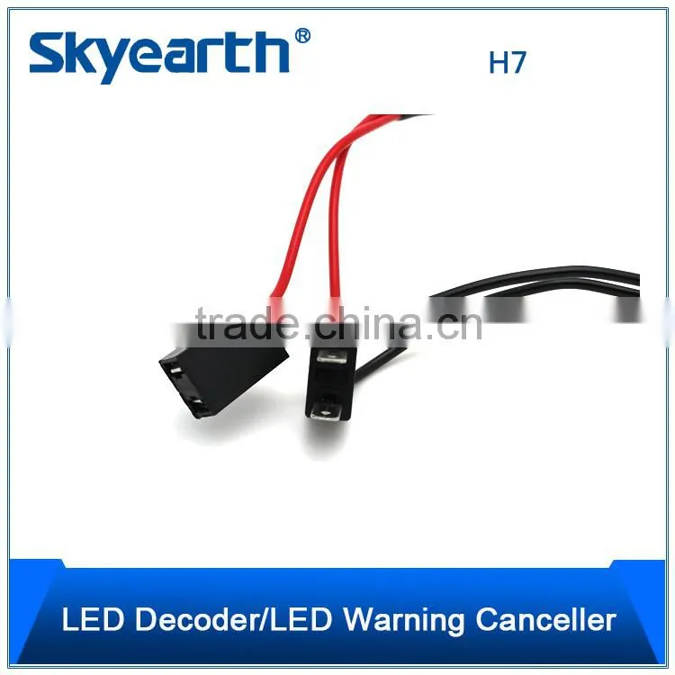 H7 Led Canbus 50w Resistor H7 Plastic Connector Copper With Plating