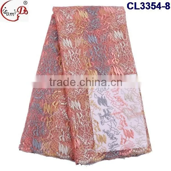 CL3354 Top quality french lace fabric 2016 embroidery tulle lace fabric,african french net lace