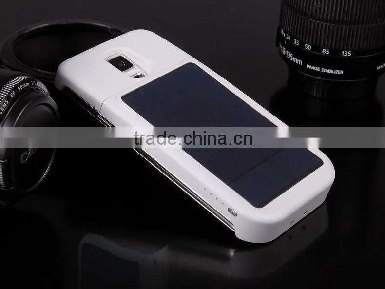 Private model solar battery case for Sam sung S5, portable wireless power bank, high quality wireless charger with custom logo