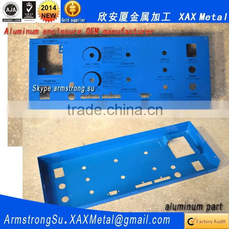 XAX01Alu OEM ODM customized laser cut bend weld sheet aluminum 5052 6061 GB/T 3880-2006 enclosure