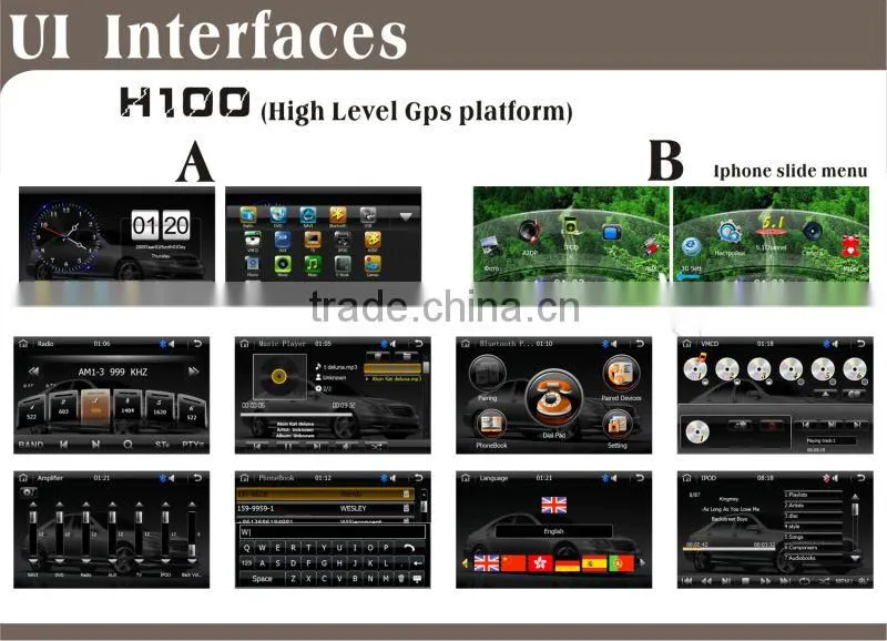 6.2inch HD 1080P BT TV GPS IPOD Fit for ford mondeo/S-max touch screen car dvd player gps
