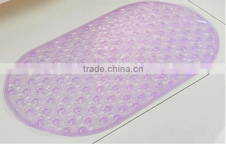 cute foots pattern and safty with suction cups pvc bath mat