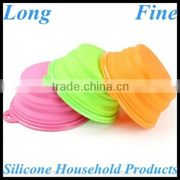 Durable Colorful Fancy Silicone Collapsible Bowl