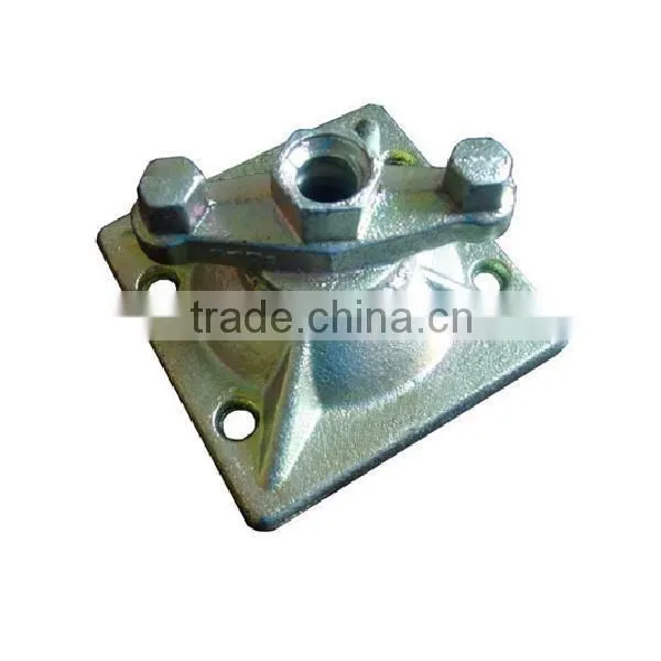 Formwork wing nut and tie rod in building