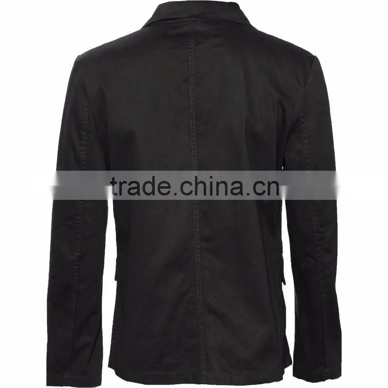 Jacket with skull buttons and removable hood
