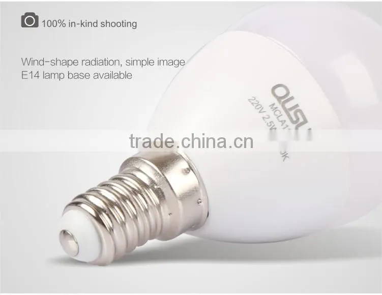 2.5W led bulb lamp for sale e14 led light