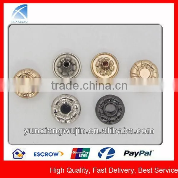 YX1515 Fashion Metal Round Head Rivets for Jeans