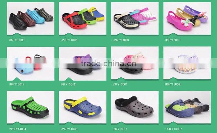 Fashion and colorful eva clog flipflop sandals