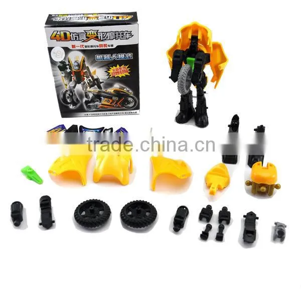 Robort Motorbike Plasctic DIY Toy Transformer toys