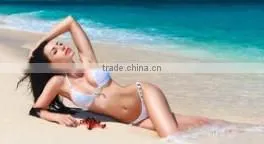 pretty girl swim dress silicone nipple cover