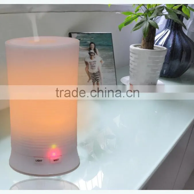 Home and office use portable candle shape korean air humidifier with led