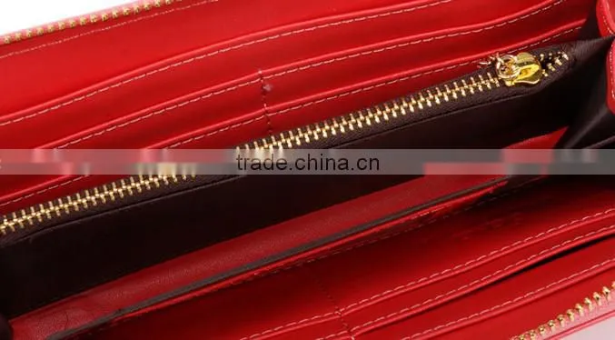 2015 Customized fashion design exquisite leather women wallet