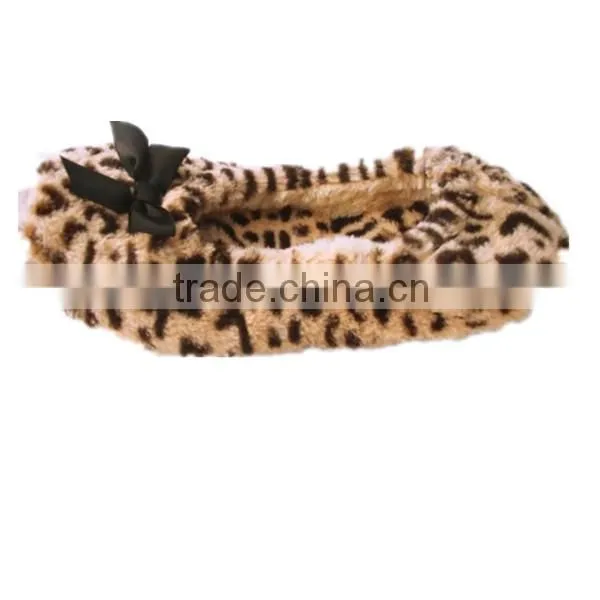 2015 Newest design fashion leopard printing ballet flat shoes
