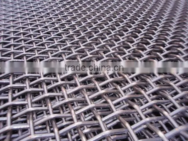 High Manganese Steel Crimped Wire Mesh / Mine Mesh / Vibrating Screen