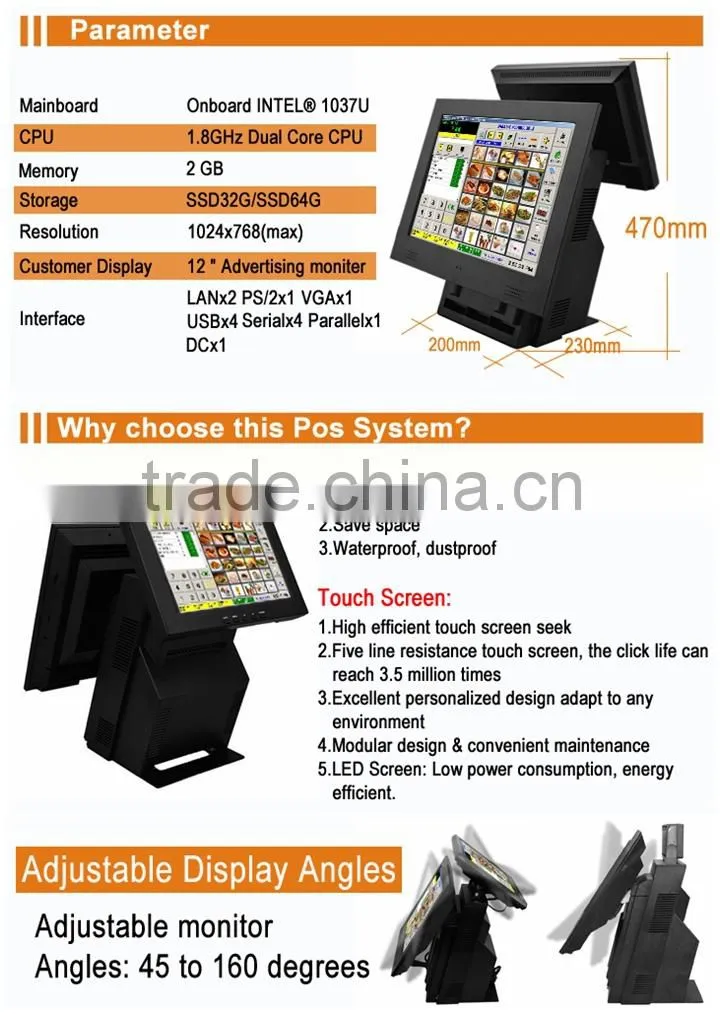 Mini Pos Barcode Thermal Printer Ticket Printing Machine IZP016