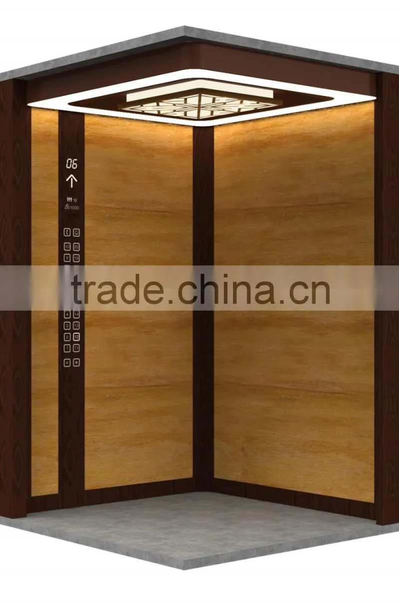 Hair line stainless steel Passenger/Home/Recidential lifts/elevator manufacture