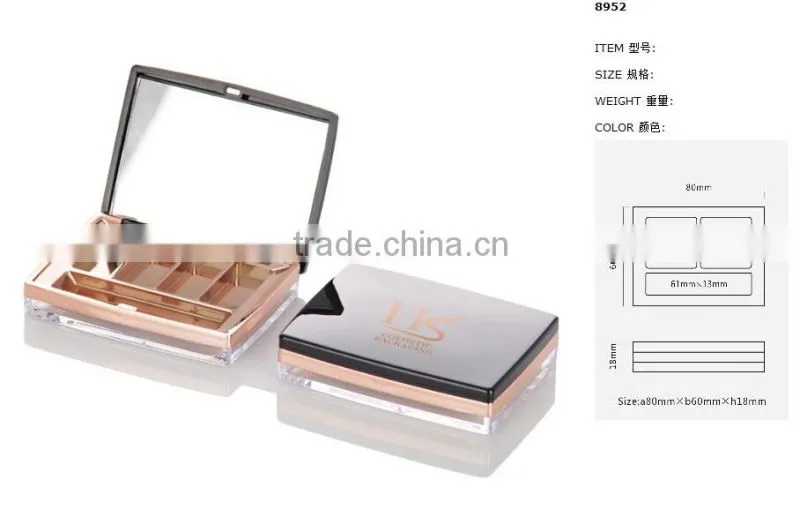 2015 latest fancy plastic eyeshadow palette