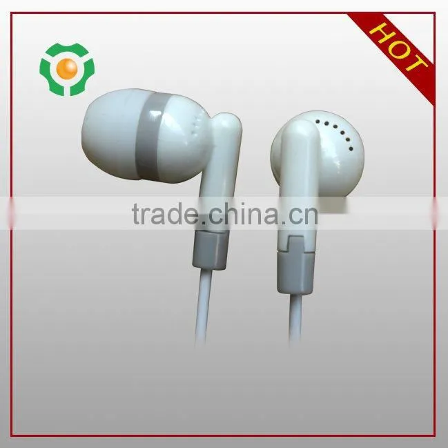 custom logo earphones/for cheap disposable airline train bus/ travel earphone in plastic box