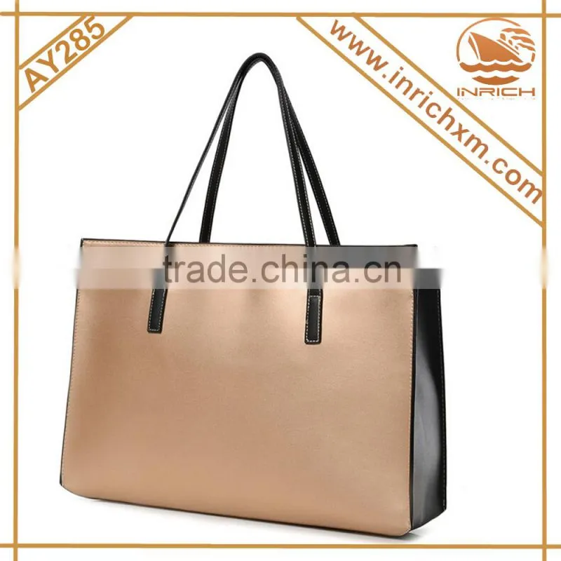 Fashion 2pcs Tote Handbag Set Leather Handbag Manufacturers