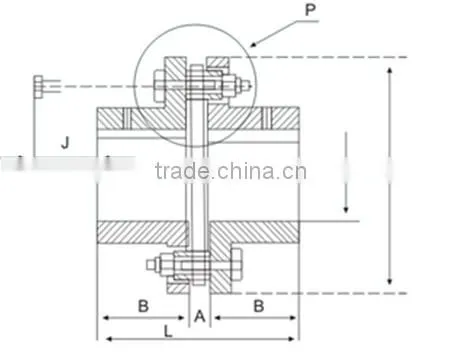 Keyway Connecting Diaphragm Flexible Disc Coupling