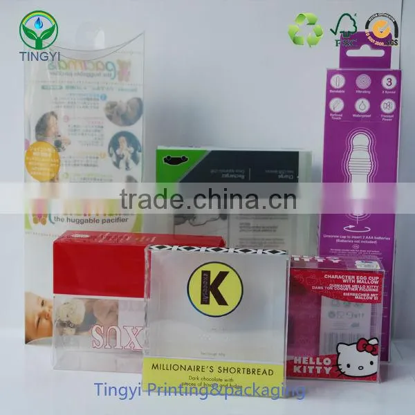 custom printing pet pp pvc boxes wholesale