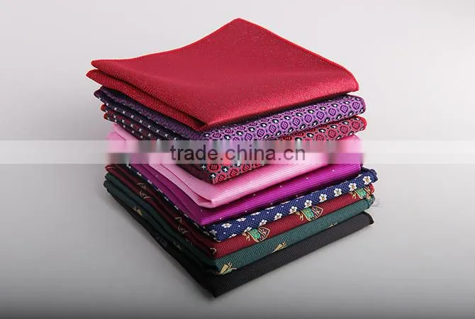 Custom hotsale printed polyester pocket square