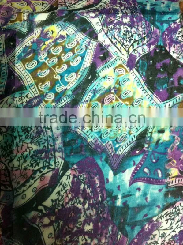 US$ 1/M up Chiffon Print Fabric Textile Stock Stocklot026